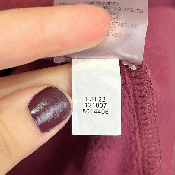 TITLE NINE Warm Up Sweatshirt Dress 1/2 Zip Funnel Neck Tunic Pink Size M - Picture 10 of 11